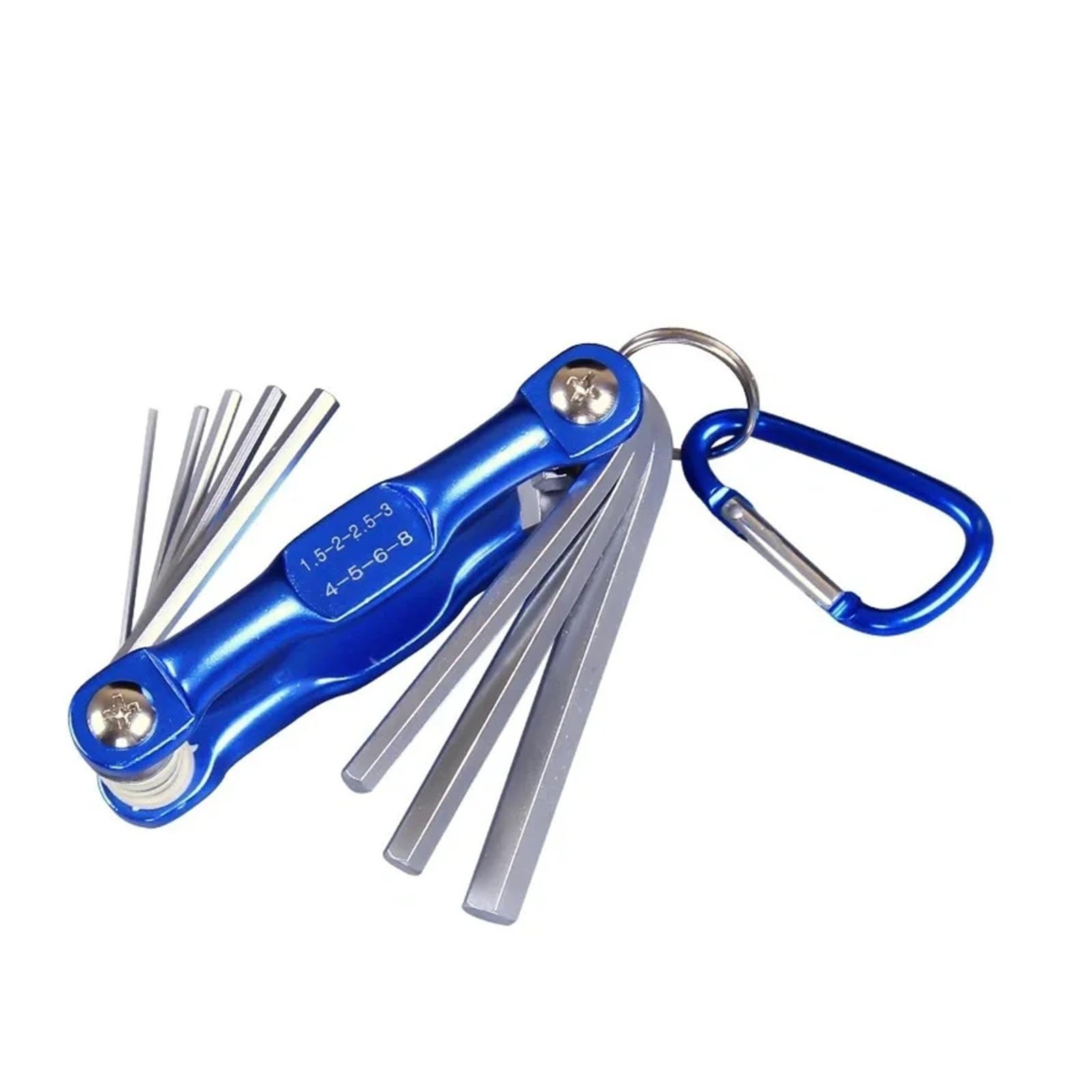 EJPPDHCO Portable Folding Hex Wrench Set Metal Metric System Torx Hexagonal Spanner Screwdriver Hex Key Hand Tool(Small Hexagon Wrench)