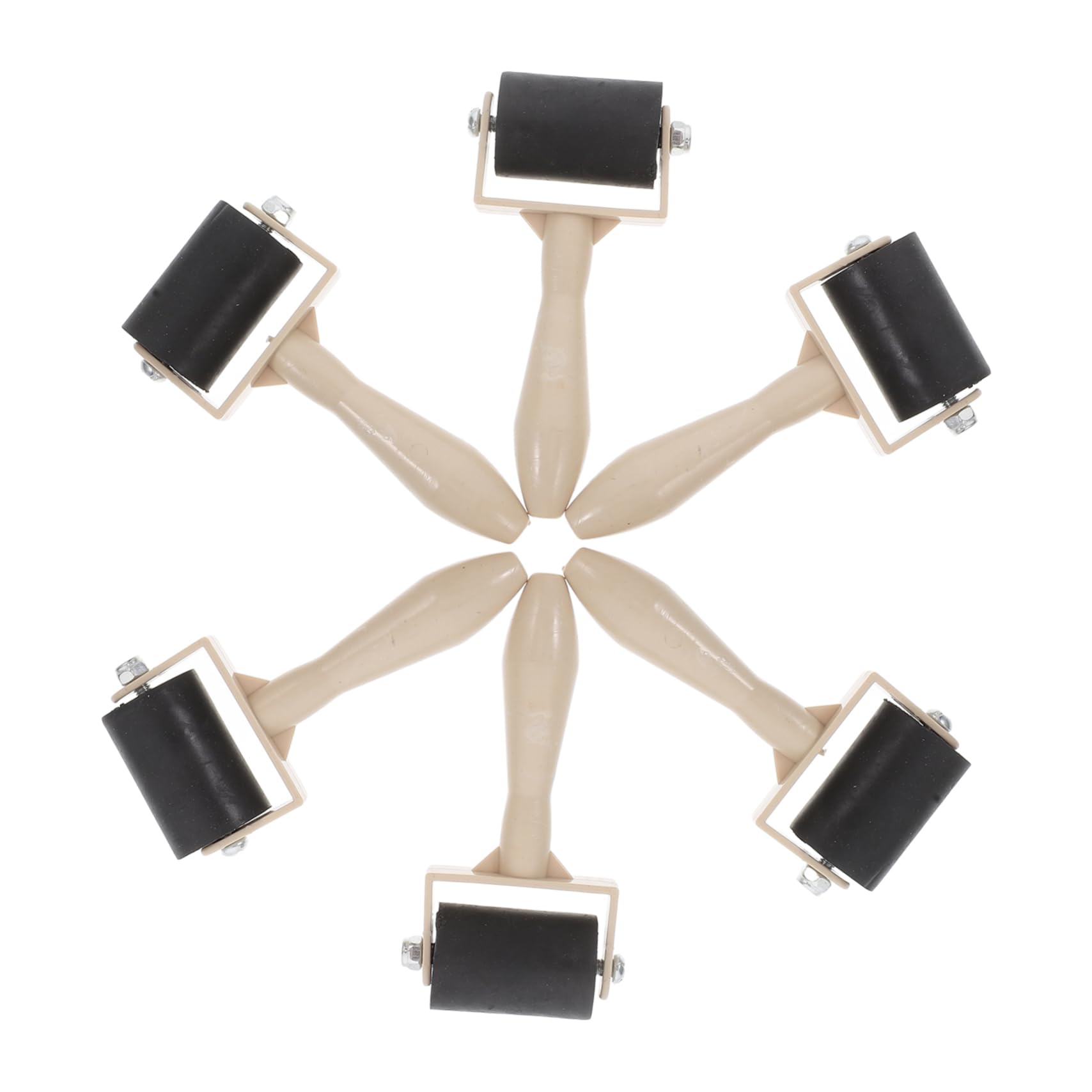 OFFSCH Ink Applicator for Printmaking 6pcs Plastic Rollers for Art Stamping and Painting Supplies