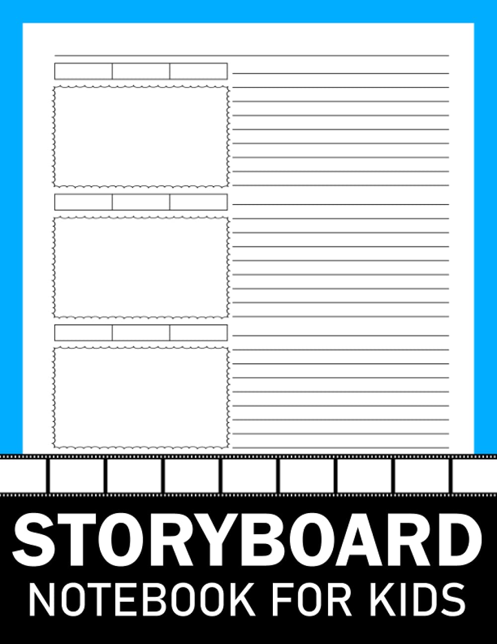 storyboard notebook for kids: Storyboard sketchbook for kids | Storyboard and Script Notes Workbook for kids | storyboard for kids