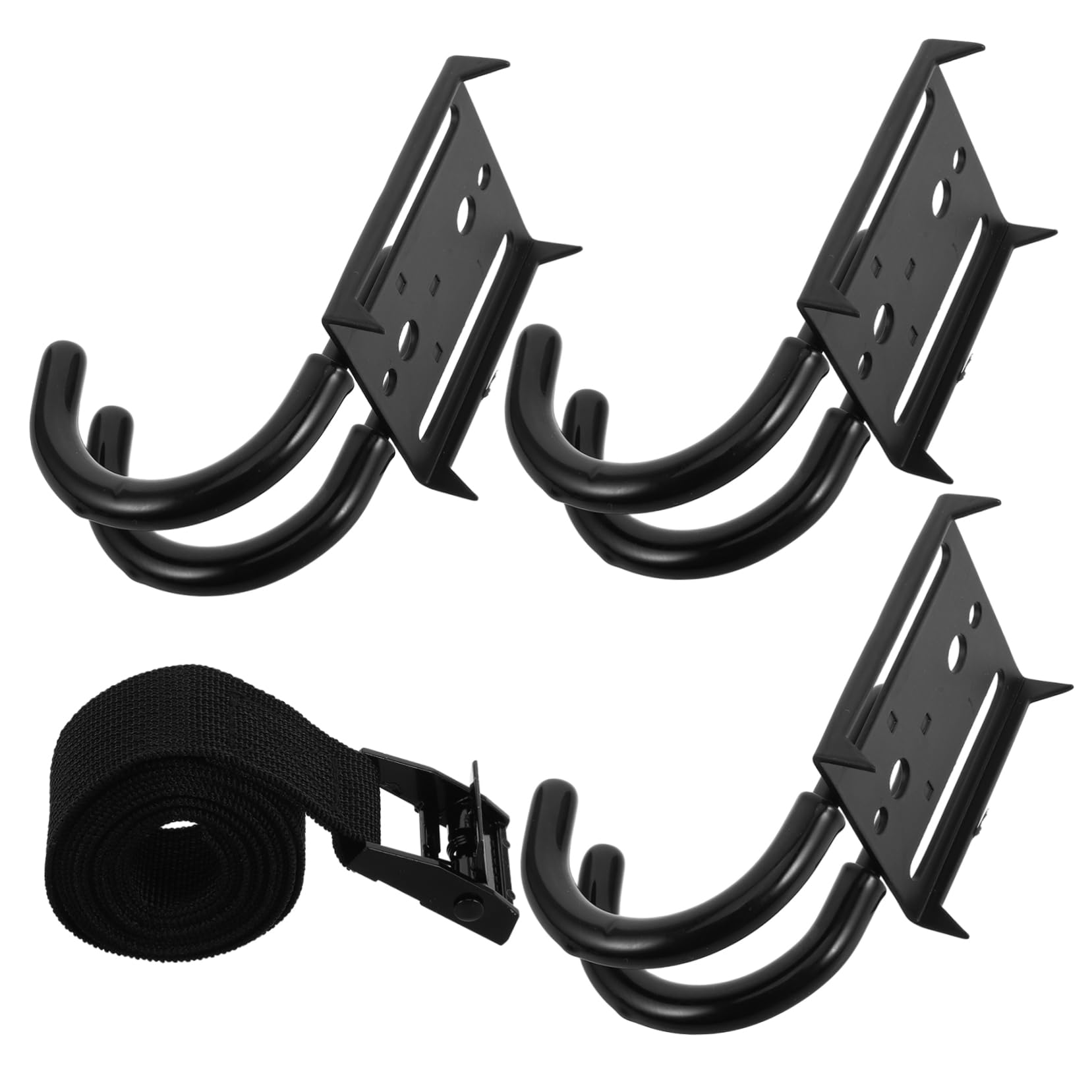 Happyyami Heavy Duty Outdoor Hunting Gear Hangers Metal Hooks Tree Stand Strap Accessory Holder for Tree Climbing Wall Mount Hooks for Garage Use Durable Design