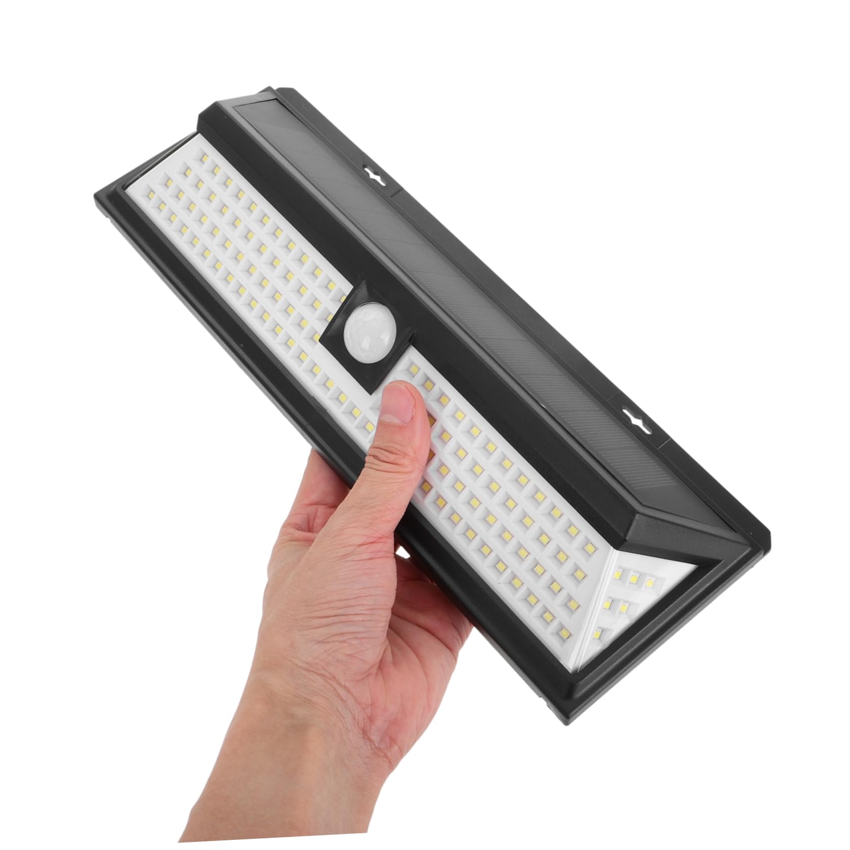 Cabilock Lámpara Solar de Pared ABS Sensor de Movimiento para Exteriores 90 Lámparas LED, Iluminación Lateral 3 Caras para Valla y Patio