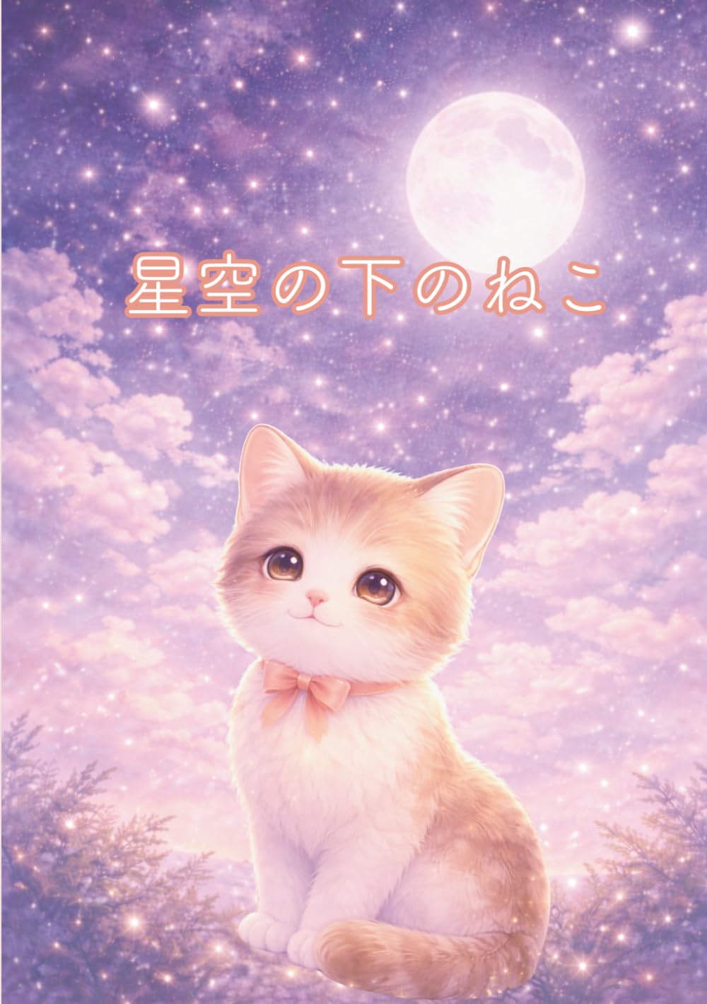 星空の下のねこ