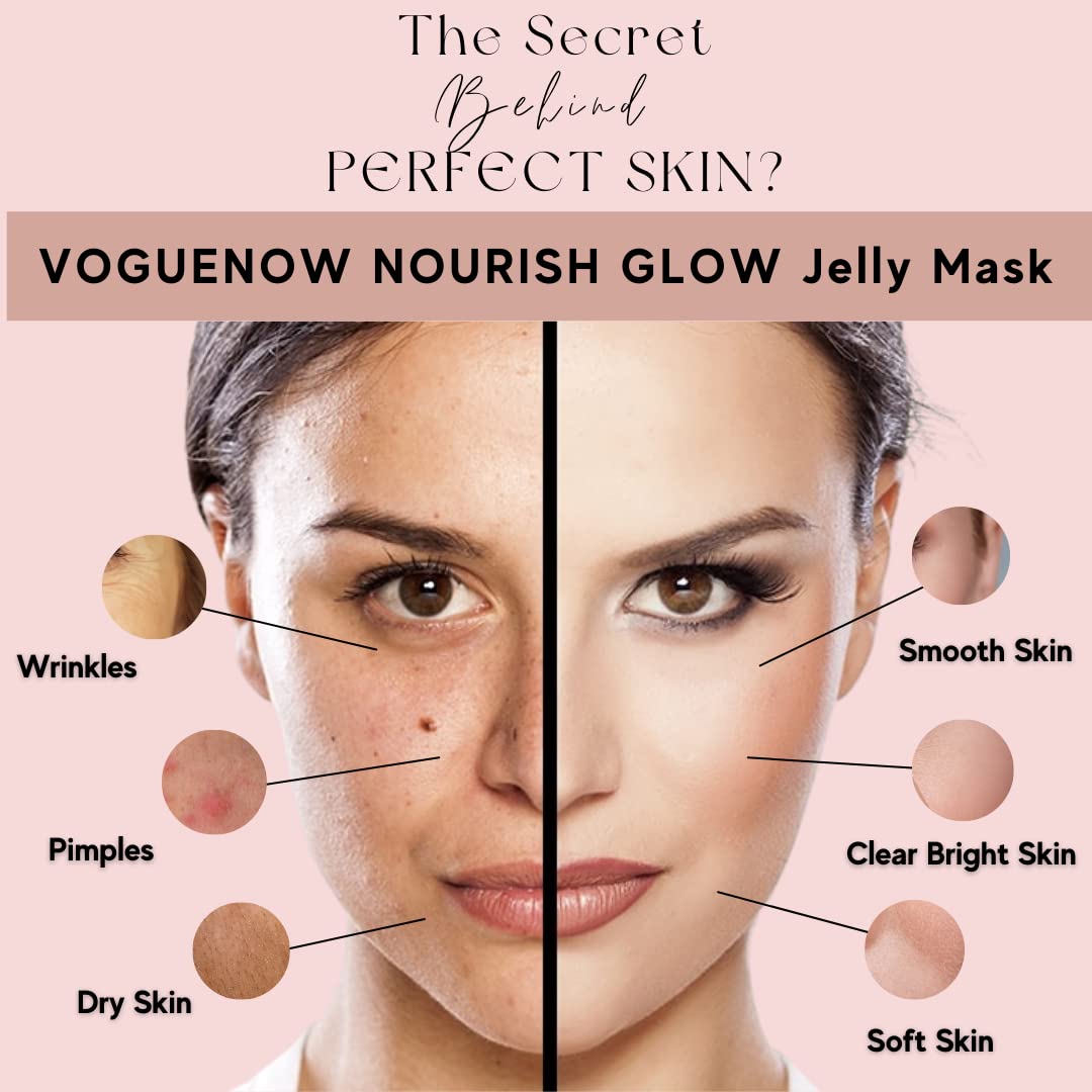 Jelly Face Mask for Facials 12 Flavors Set with Free Jade Roller