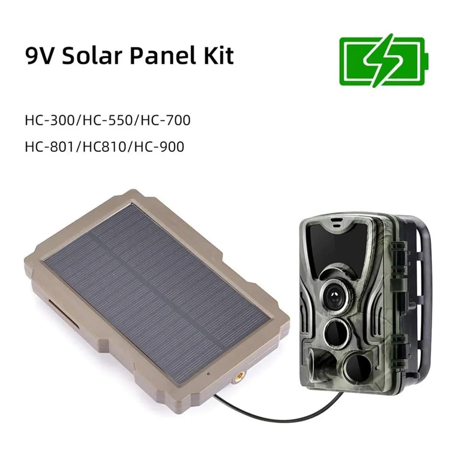 Wildkamera Solarpanel 5200mAh - IP56 Wasserdicht Für Jagdkameras