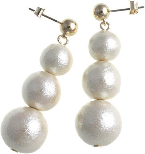 Amazon ヴァンテーヌ Vingtaine 3粒 グラデーション コットンパール ピアス イヤリング ネジバネ式 大ぶり チタンポスト キスカ P1598 E ジュエリー 通販 Amazon ヴァンテーヌ Vingtaine 3粒 グラデーション コットンパール ピアス イヤリング ネジバネ式 大ぶり チタンポスト キスカ P1598 E ジュエリー 通販