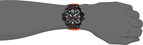 Miniatura 2 de Casio Heavy Duty Chronograph reloj informal de resina y acero inoxidable de cuarzo de color naranja para hombre Modelo MCW100H-4AV