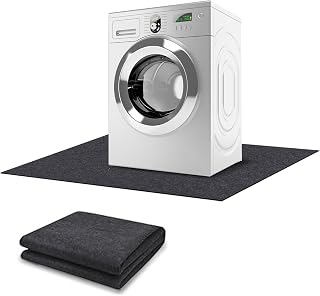 Under Washing Machine Mat, 60 x 36 Inches Absorbent Felt Waterproof Floor Protector for Fridge Refrigerator Washer Dryer Floor Mat Freezer Home Appliance, Noise Reducing, Cuttable Home Appliance pad.