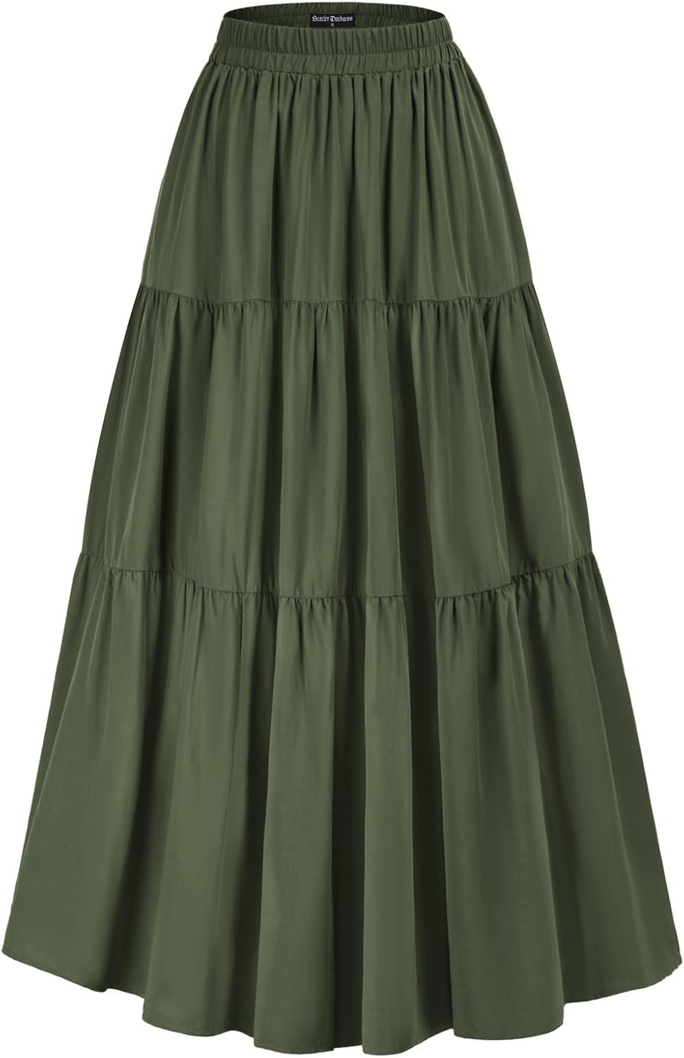 Scarlet Darkness Maxi Long Skirts for Women Summer Flowy Renaissance Skirt with Pockets