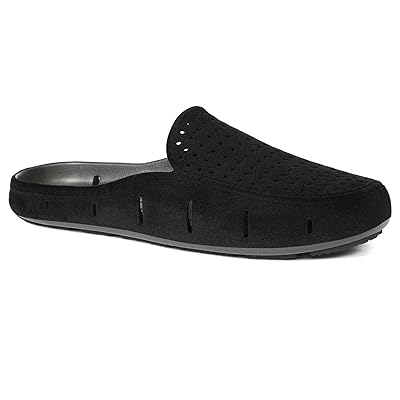 Floafers Sunset Slide Shoes Black Vegan Suede