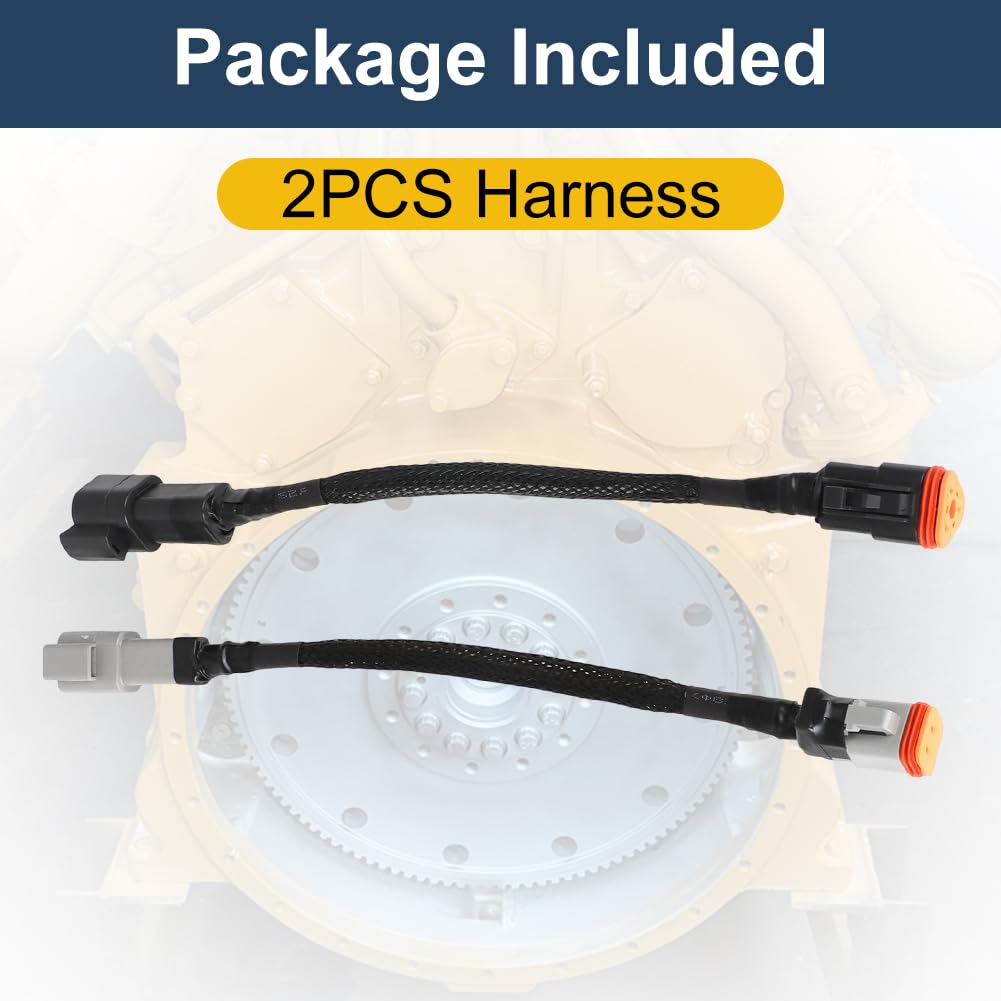 Wiring Harness Kit For Caterpillar – Fuel Temp Sensor & Turbo Boost Power Harness, 2-Piece, Plug & Play