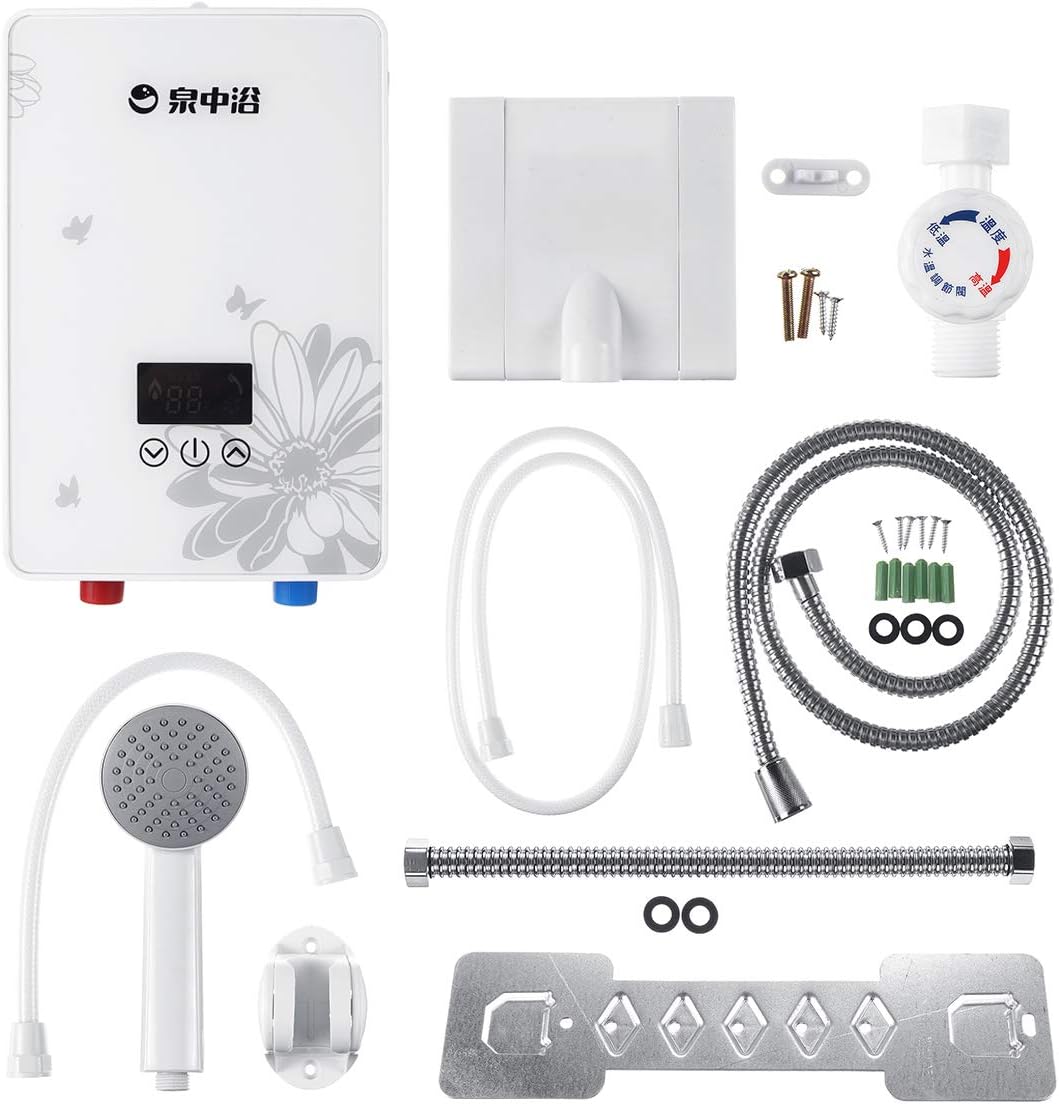 JenNiFer 6Kw Instant Tankless Electric Hot Water Calorifier Faucet