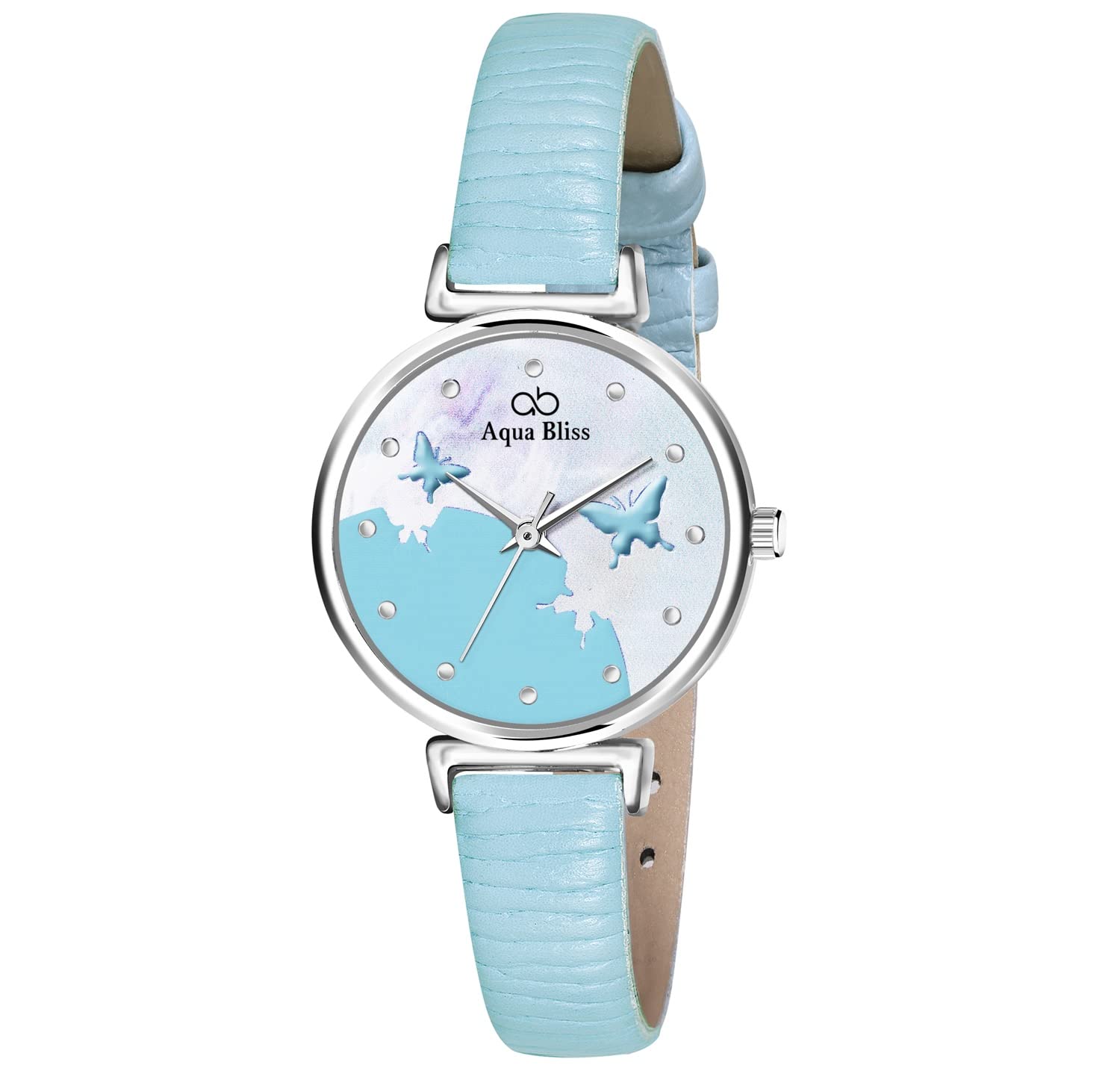 AQUA BLISS -63 Leather Analog Womens Watch (Light Blue) (B0C16ZMVJ7) Amazon Price History, Amazon Price Tracker
