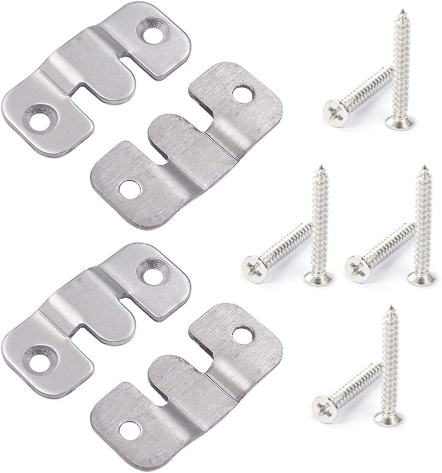 4 Pieces (2 Pairs) Stainless Steel Universal Sectional Sofa