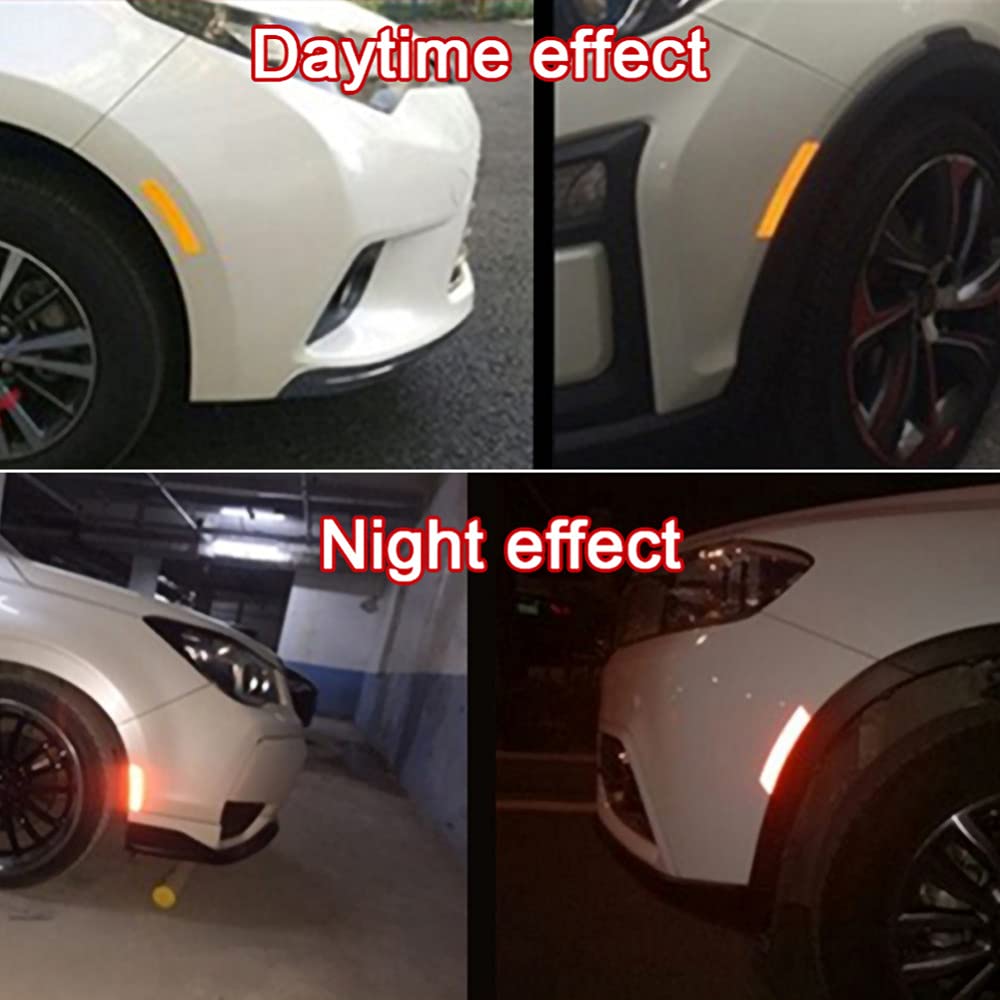 NewL Auto reflecterende tape veiligheidswaarschuwing auto decoratie sticker kristal honingraat rand reflector beschermende strip film auto motorfiets sticker (wit, 10 cm x 300 cm