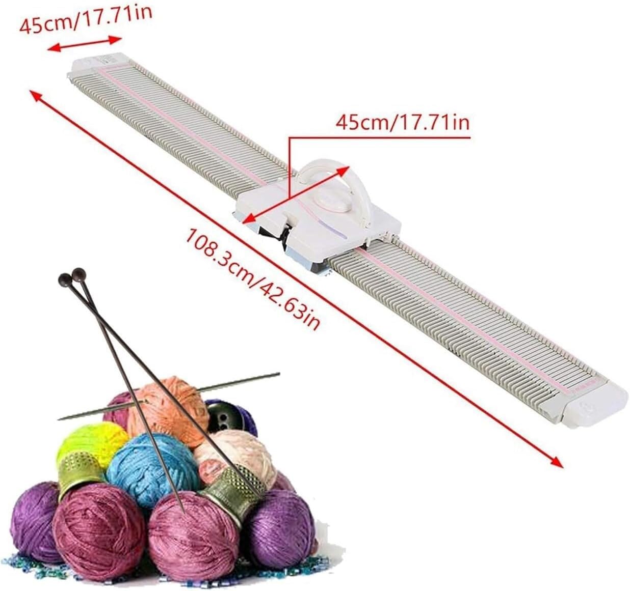 Automatic Knitting Machine, Sewing Machine Knitting kit, 6.5mm 150 Needles Adult Knitting Machine, Socks, Hats, Pumpkin Sewing Tool Set