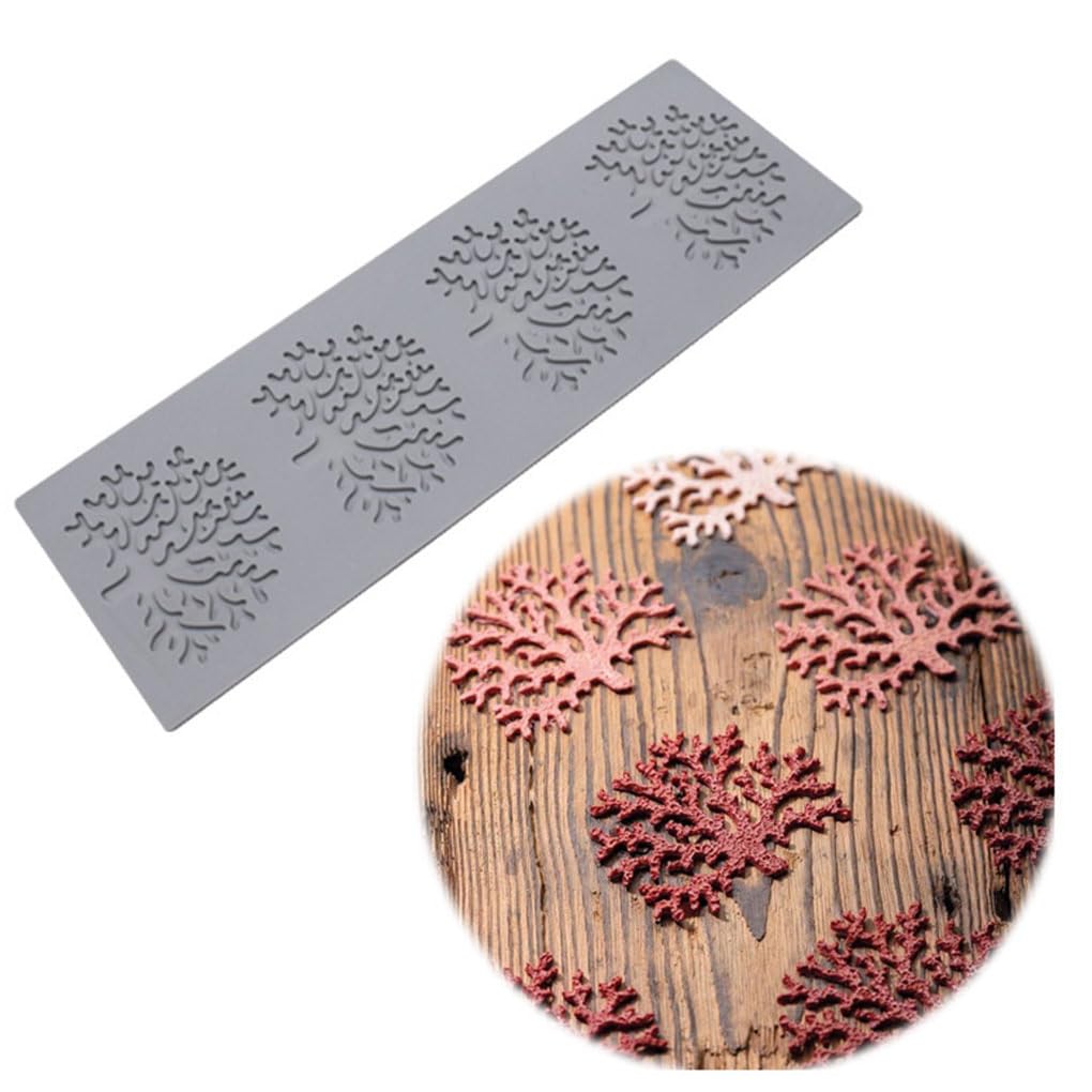 Juego de 10 moldes de hojas de azúcar para fondant, herramienta de decoración de caramelos, moldes de pastelería, decoración de hojas, herramientas para hornear, estilo azul 5