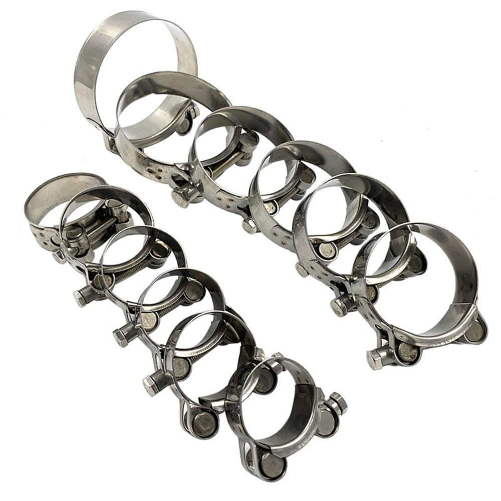 Jubilee Clips - Morsetto per tubi in acciaio inox, circolari, per tubi dell'acqua, carburante, morsetti di fissaggio per tubi dell'acqua, 56 mm, 59 mm