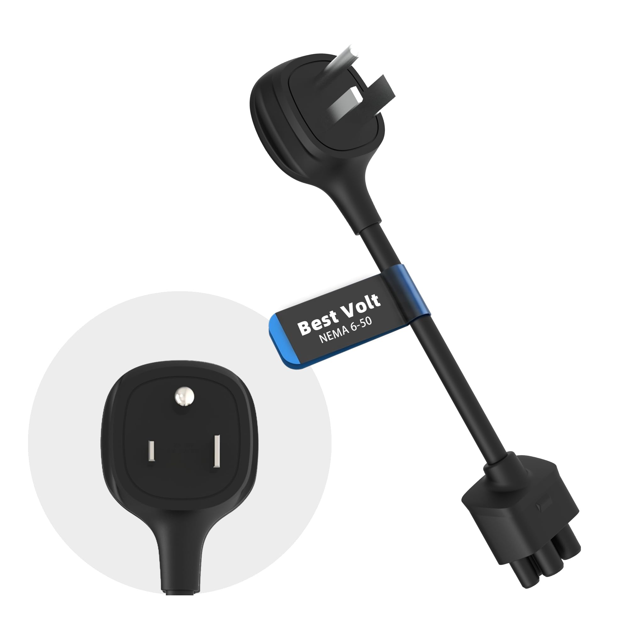 Photo 1 of **UNTESTED**
Premium Adapter for Tesla Gen 2/Gen 3 Mobile Charger | Connect to 240V Outlet | 30 Amp Charging | 10 Inch Length (NEMA 6-50)