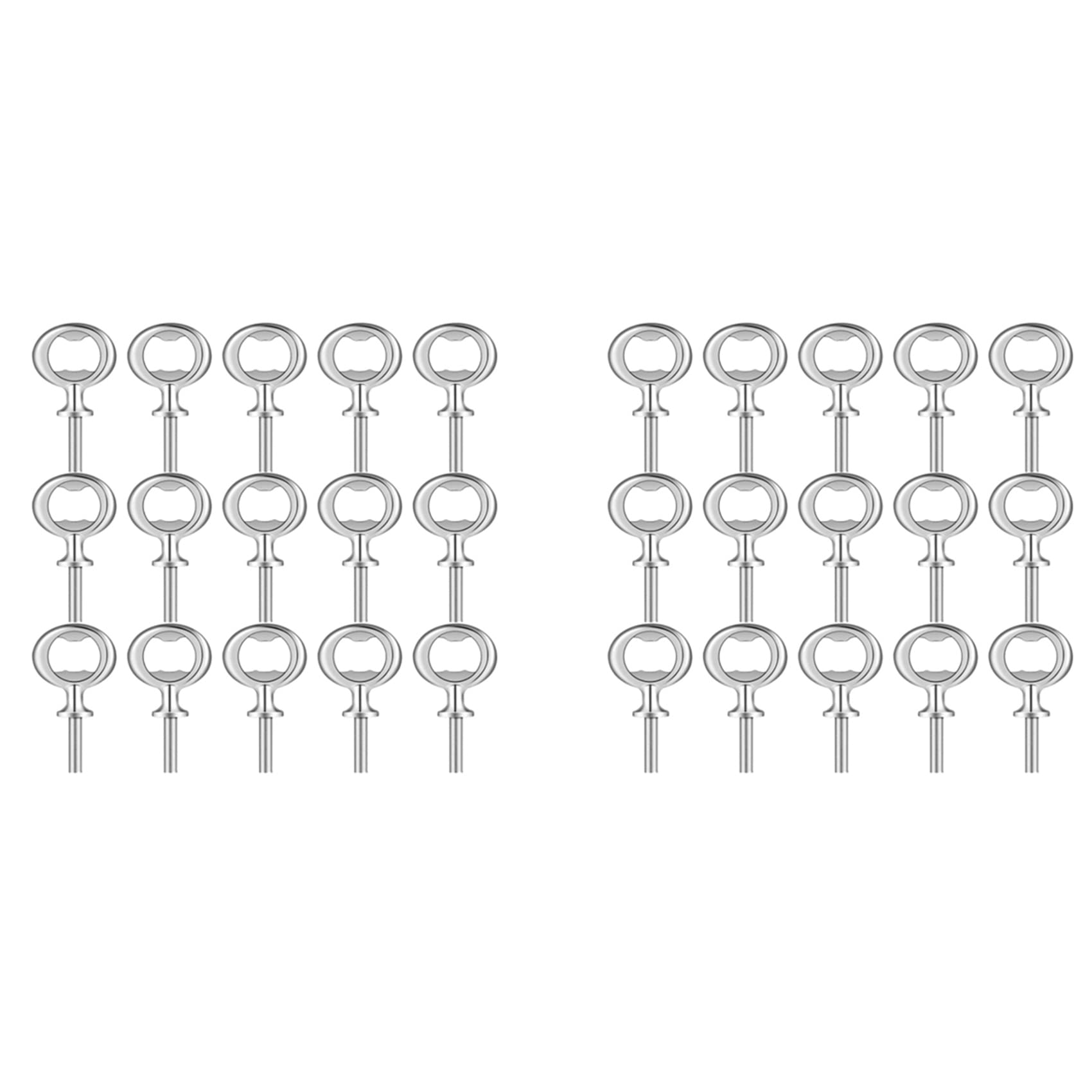 Hndhbfgrt 30Pcs Christmas Bottle Opener Bottle Opener DIY Craft Beer Bottle Opener Blank Bottle Opener for Wood Turning Project,Et