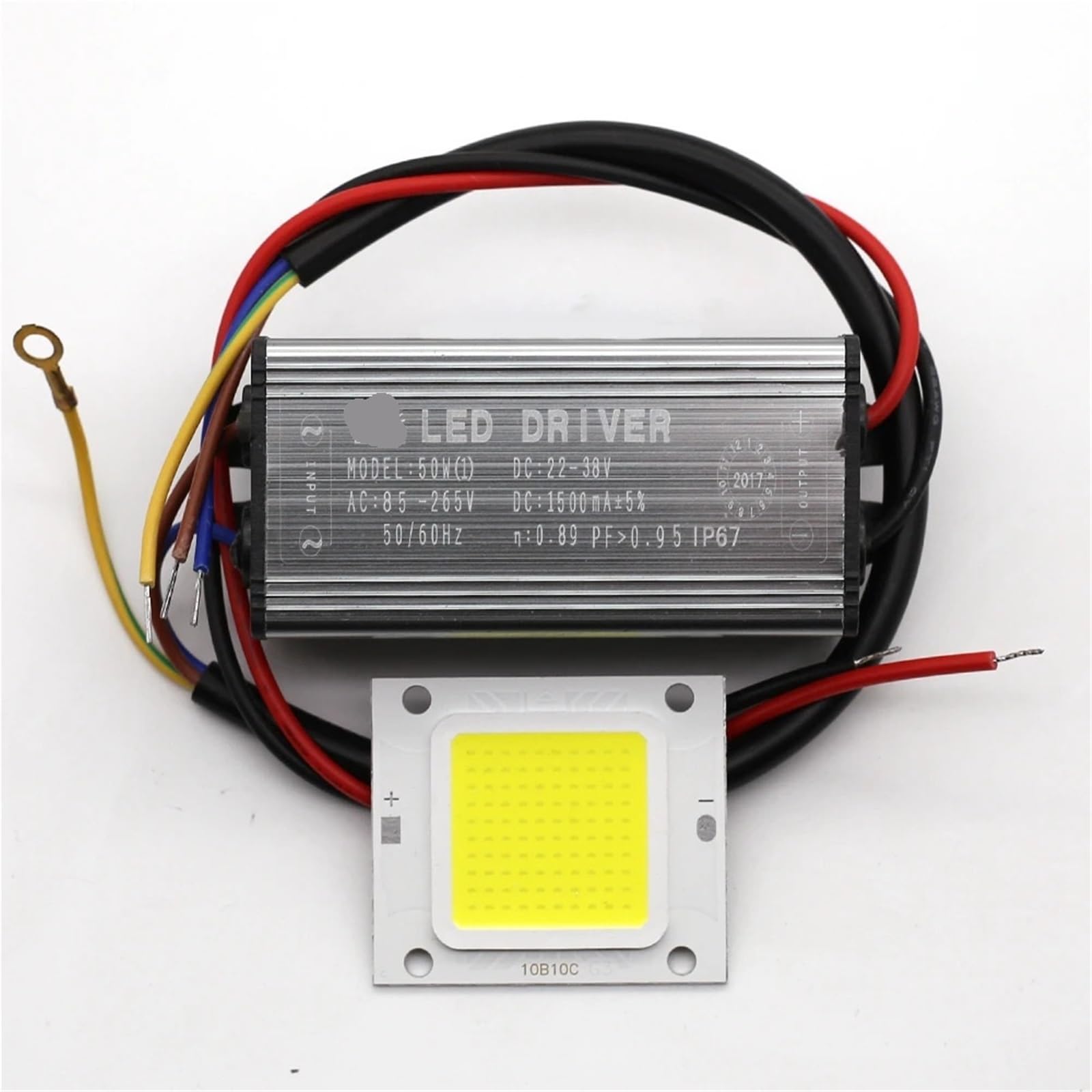 Trasformatore adattatore driver LED Drive IP67 da 10W, 20W, 30W e 50W, da AC100V-265V a DC20-38V, alimentatore for proiettore(600MA 20W X2)