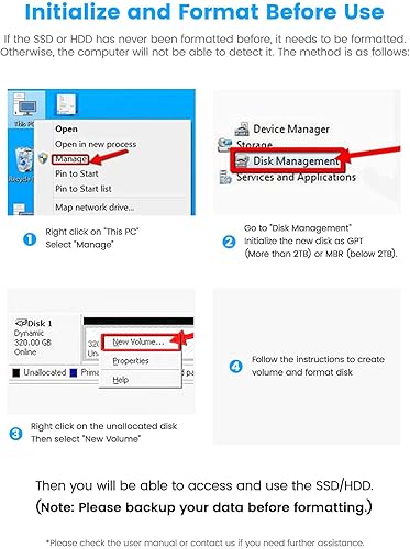 Miniatura 2 de Estación de acoplamiento para disco duro RSHTECH USB 3.0 Aluminio Dual Bay Hard Drive Dock para 2.5" y 3.5" SATA HDD SSD con lector de tarjetas