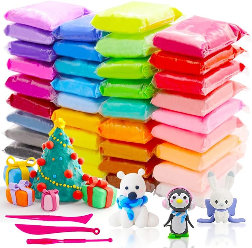 Eclet (Pack of 12) Air Dry Clay, Colorful Children Soft Clay, Creative Art Crafts, Gifts for Kids-Multi Color. Non-Toxic Modeling Magic Fluffy Foam Bouncing Clay Putty Kit for Kids with Tools .44 (B0CJ7F5HY6) Amazon Price History, Amazon Price Tracker