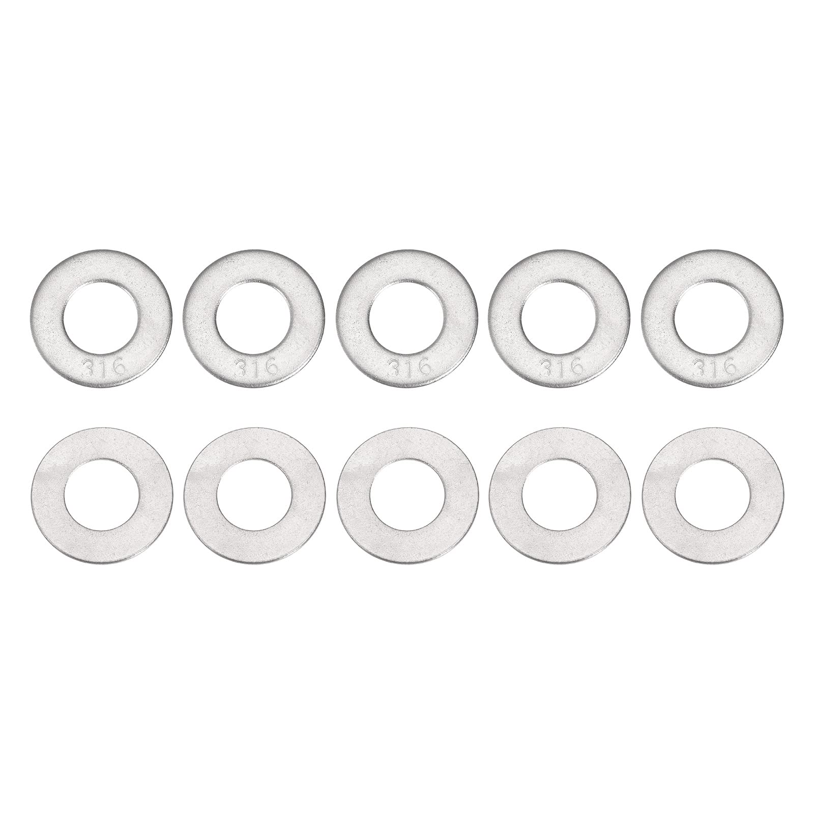 DTGN 30mmx1.9mm(ODxT) 316 Stainless Steel Flat Washers, 25Pack, Good for 9/16" Industrial Machinery Screw Bolt