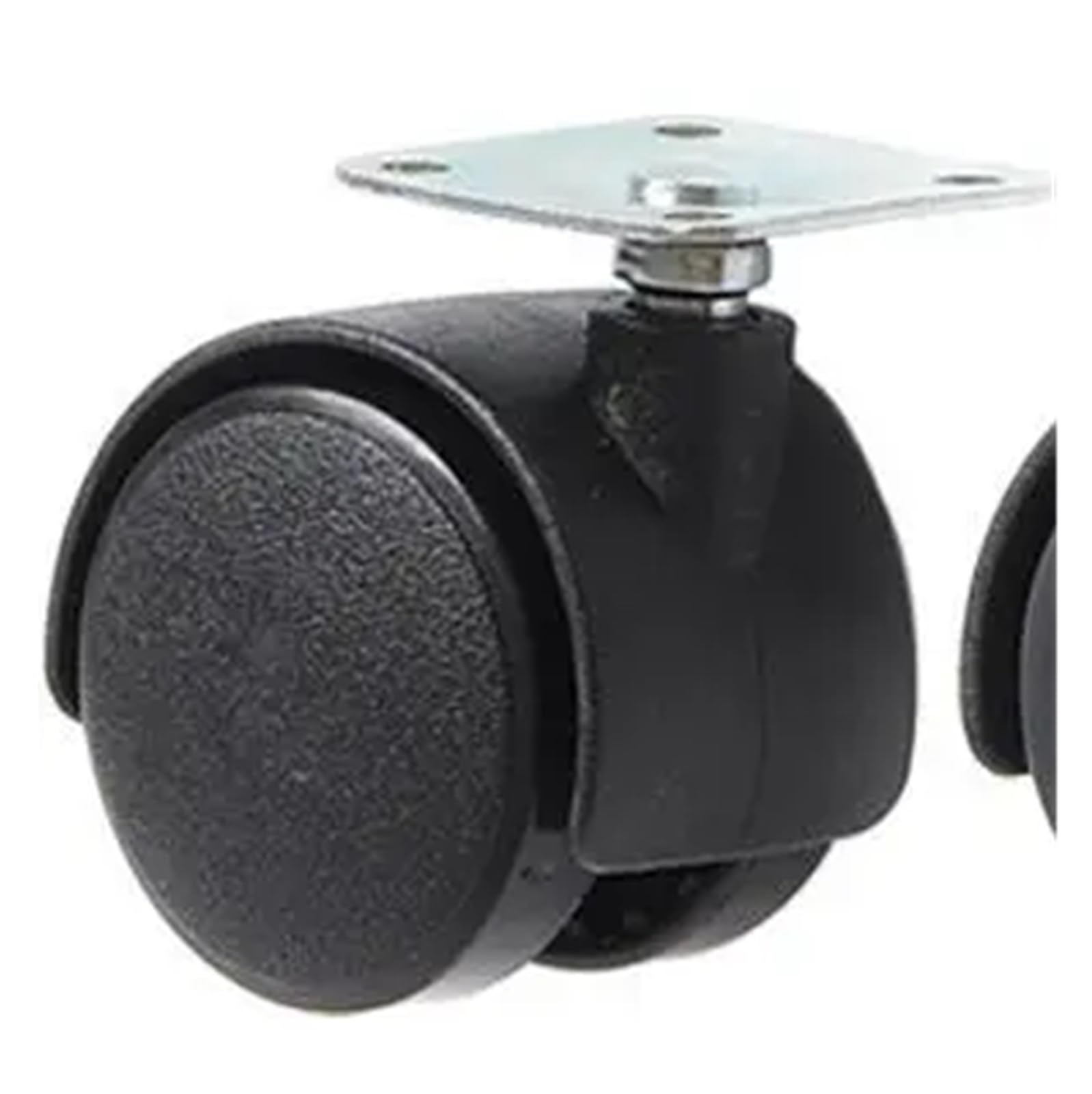 MXXDMOPD 4 Pieces/lot 1/1.5/2 inch casters Nylon Wheels Furniture with Brake Electric circlip Plastic(Flat,1.5-Inch)