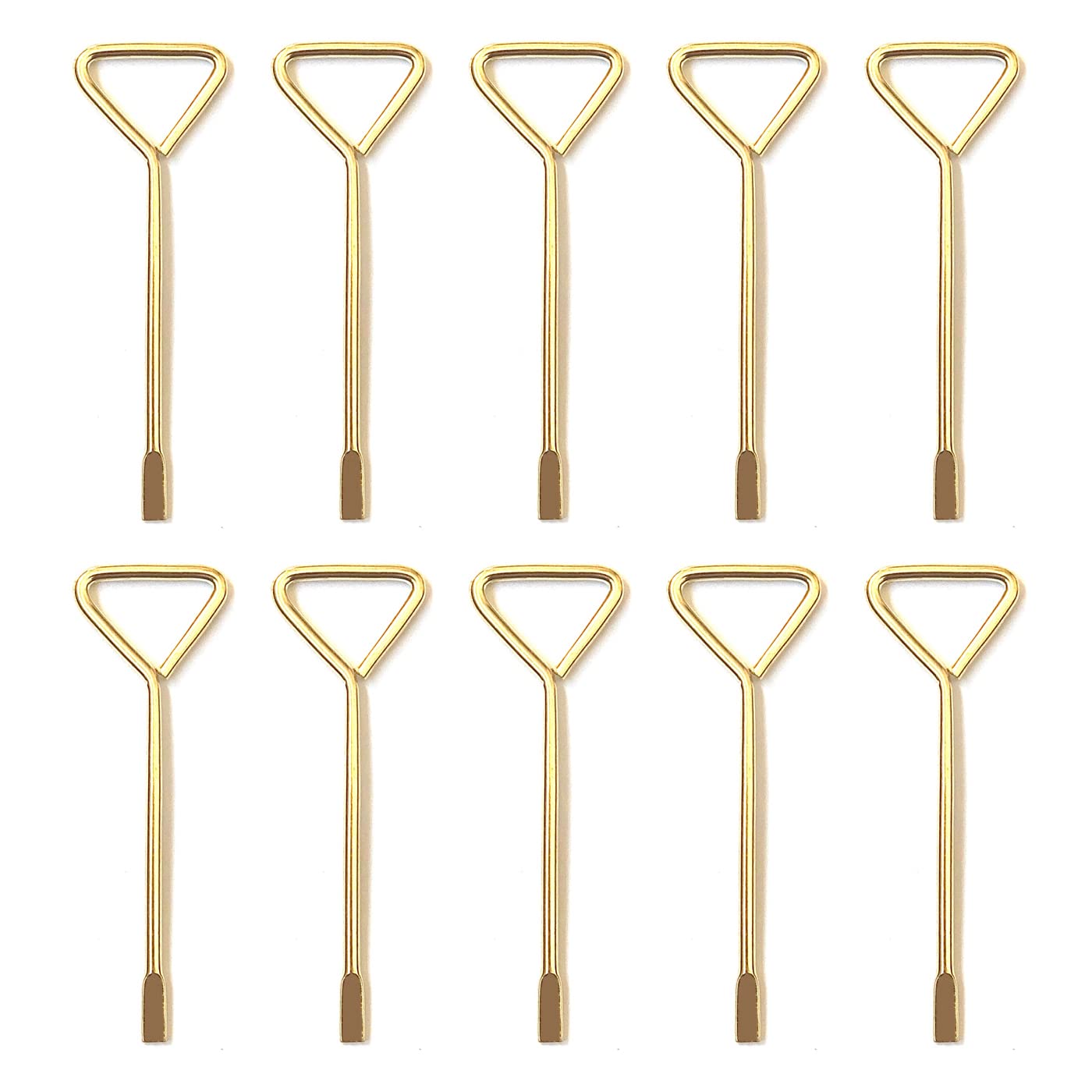 Interior Door Emergency Key, Unlock Kwikset Locksets, Brass, 10 Keys