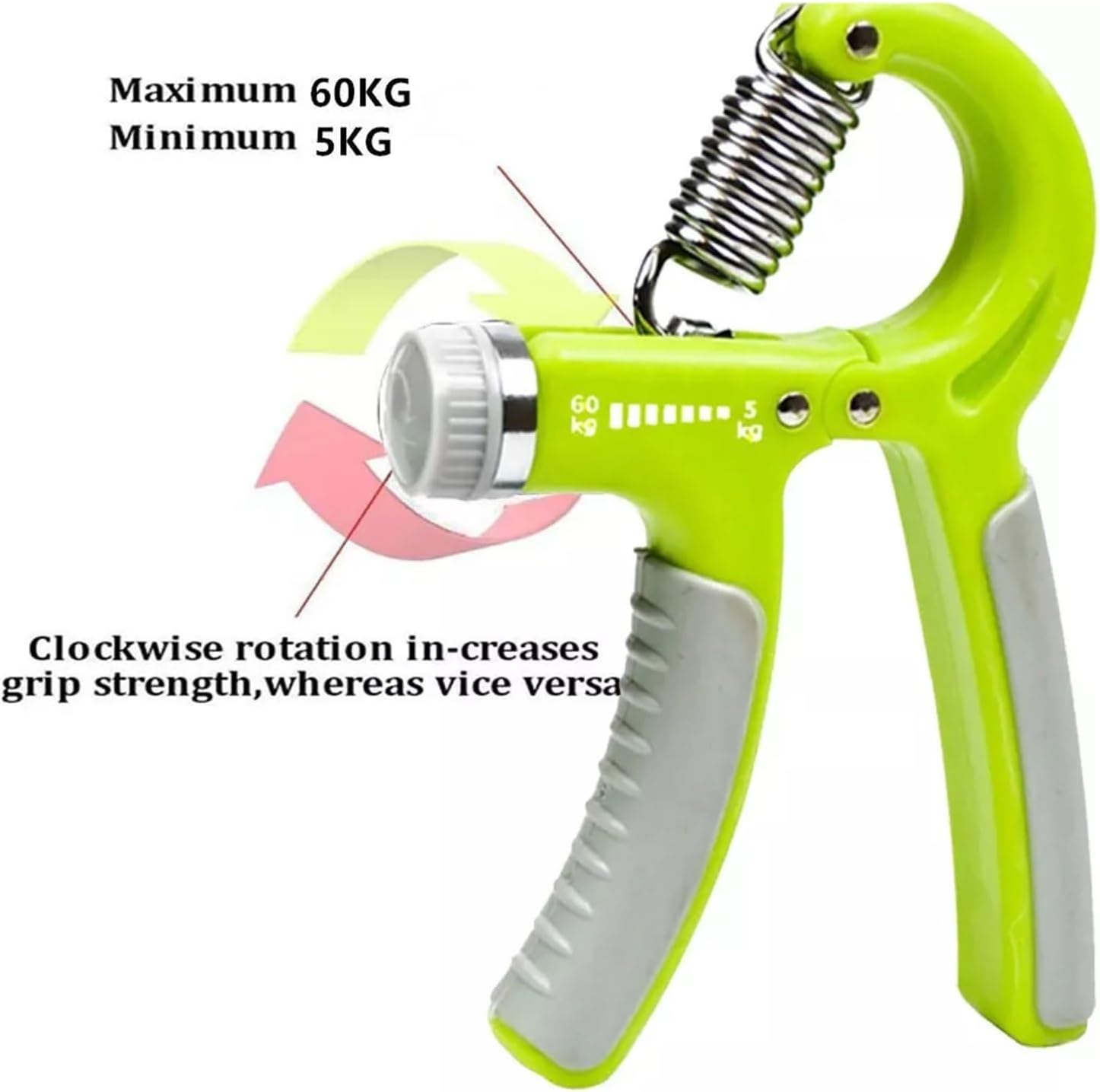 5-60KG Adjustable Hand Trainer Gym Fitness Training Hand Grip Exerciser Wrist Finger Rehabilitation Training Hand Grip