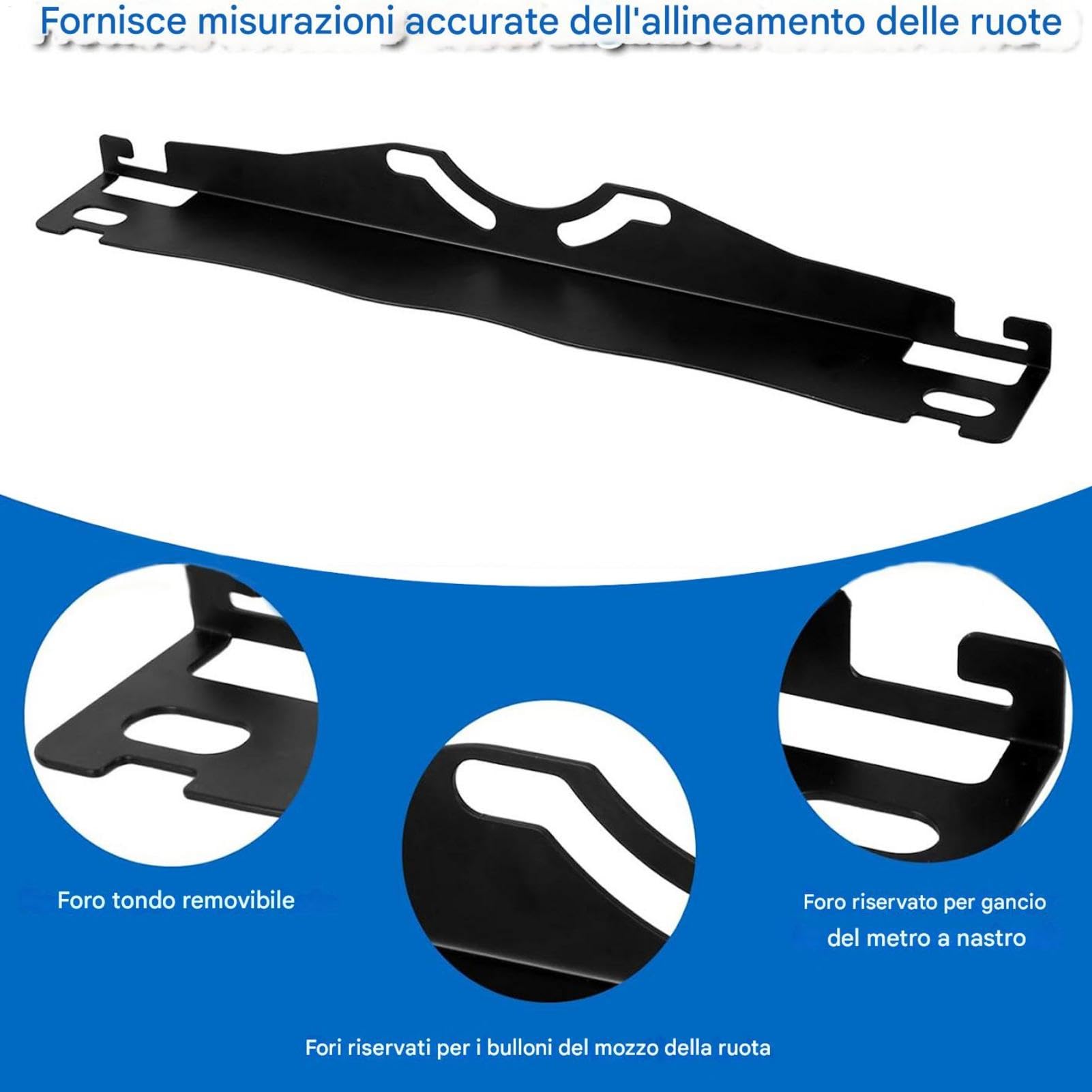 Piastra Convergenza Ruote Auto Strumento Allineamento Ruote, Rapido di | 2 Pezzi Migliora Stabilità Guida, Manutenzione Veicoli, Garage Domestico, Appassionati Motori