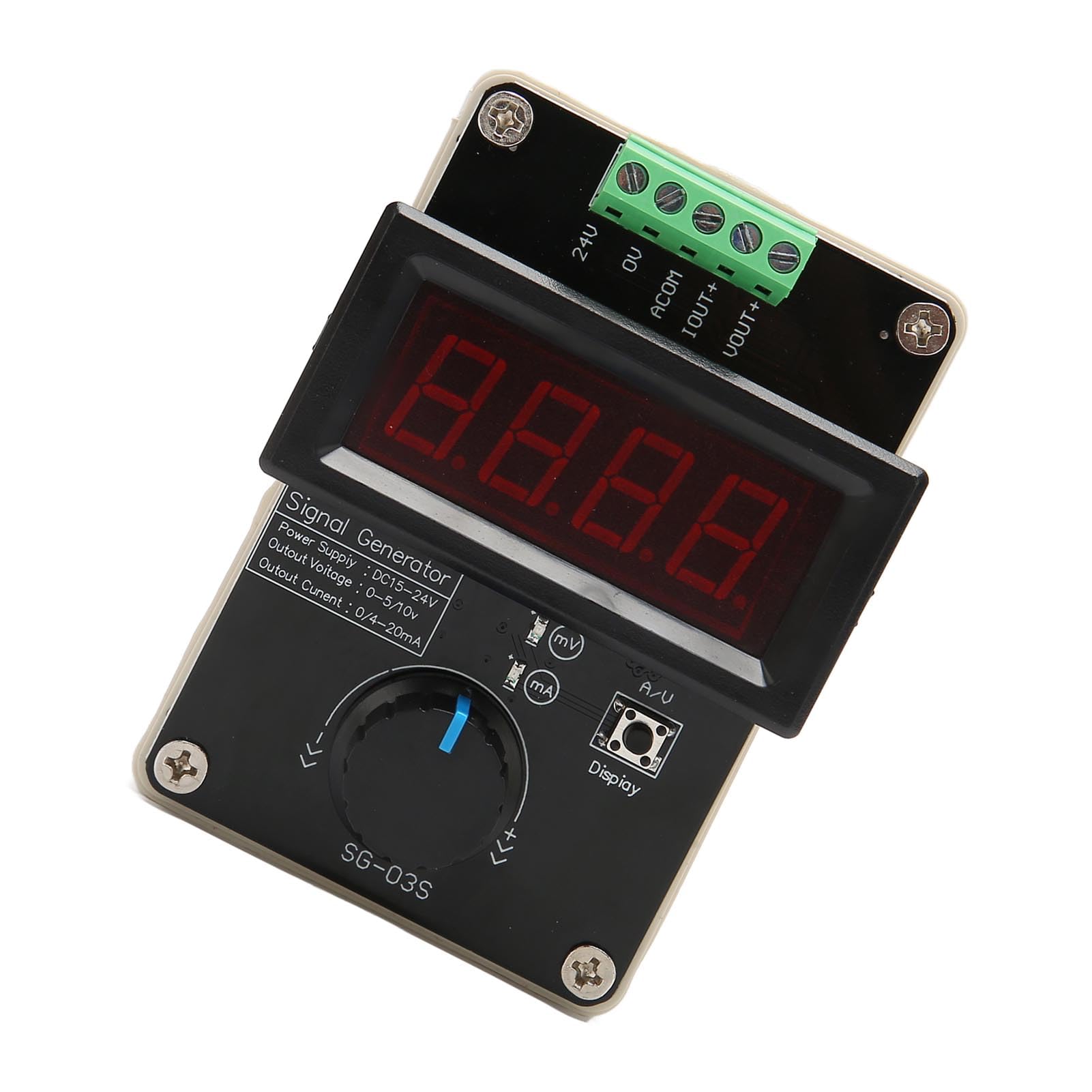 Generatore di Segnale 4-20 MA Regolabile, Simulatore Analogico di Tensione di Corrente con Display a 3 Cifre, Sorgenti di Segnale 0-10 V/0-22 MA per la Regolazione del Valore