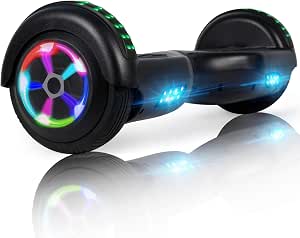 LIEAGLE Self-Balancing Scooter with Bluetooth Speaker and LED Hub Lights