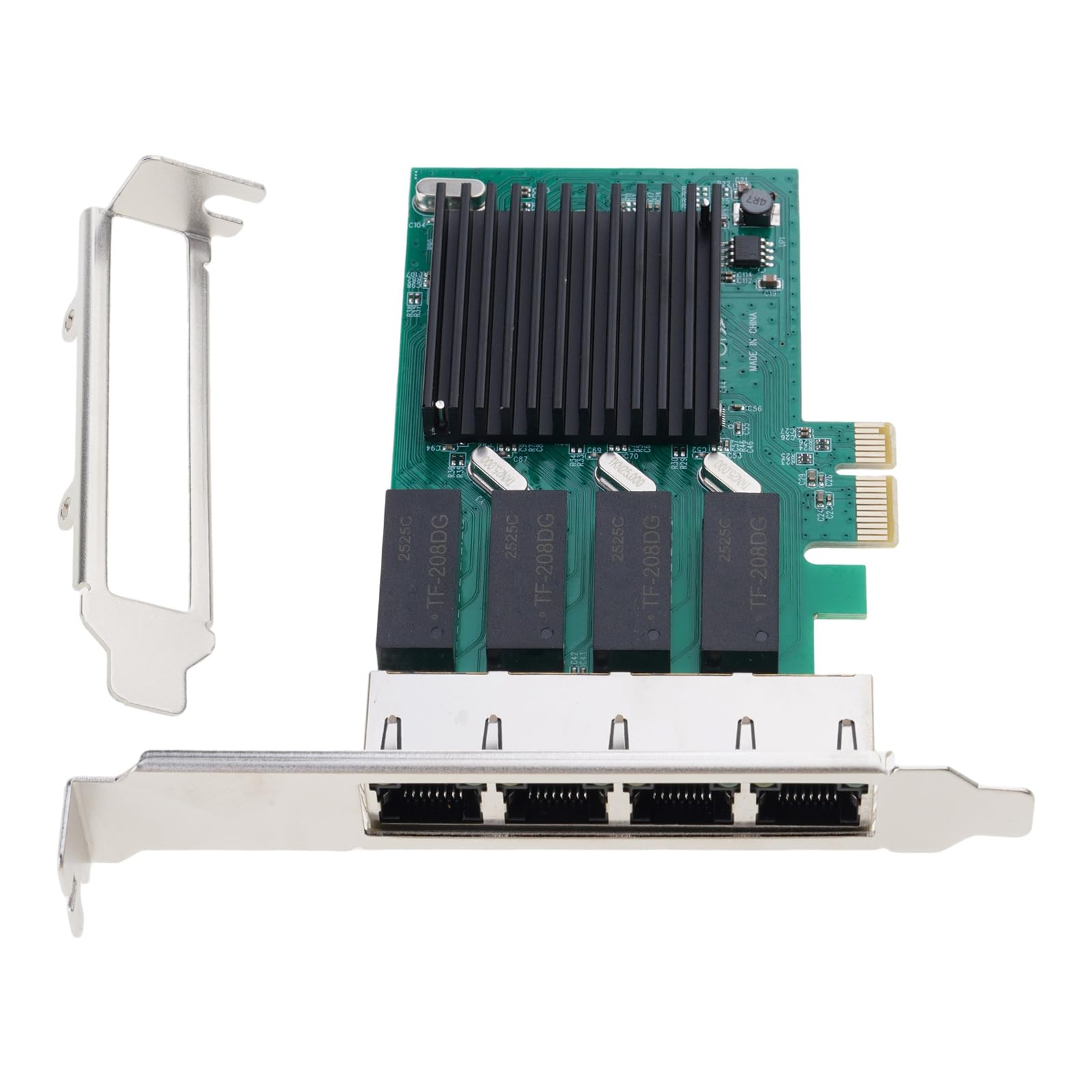 Carte réseau Gigabit PCI-E 2500Mbps, 4 Ports, RTL8111H, RJ45, réseau de Jeu Filaire, Adaptateur PCIE 2.5G LAN, Adaptateur Express