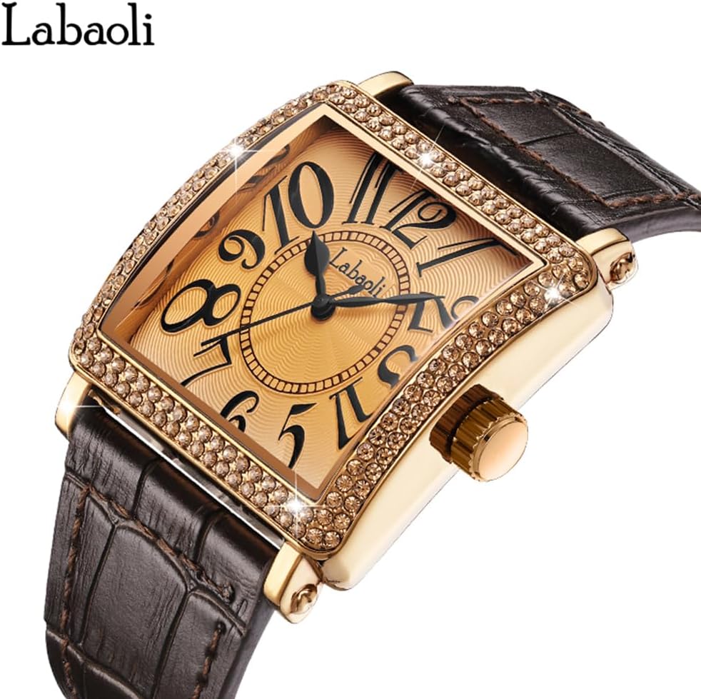 Watches for Women Diamond Leather Band Fashion Dress Casual Ladies Female Waterproof Wife Luxury Gifts Love Red Wrist Watch - Image 3