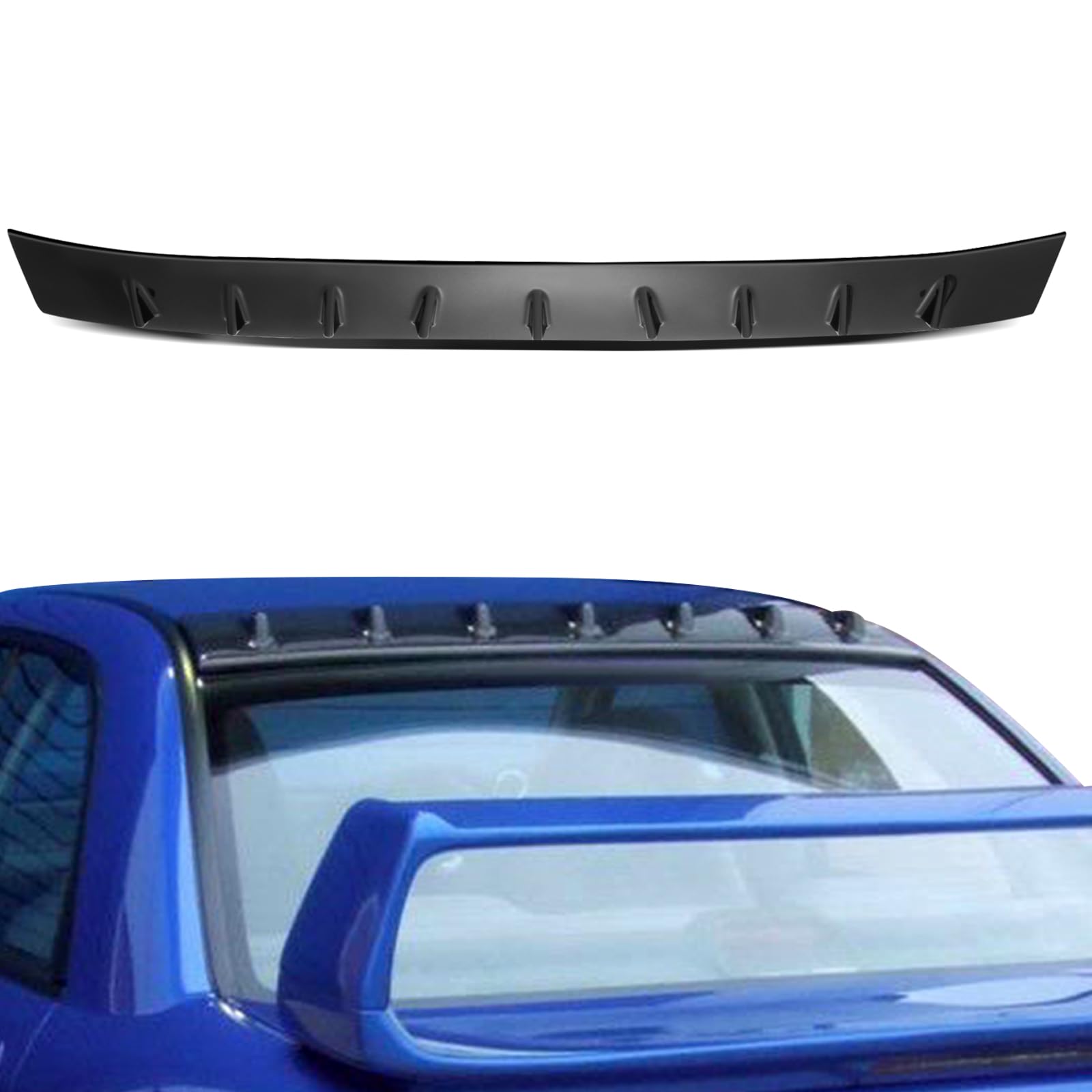SCITOO ABS Black Rear Window Top Roof Spoiler Wing Exterior Accessories Styling Kits Replacement for Subaru Impreza 4-Door Sedan 2.5L WRX Limited