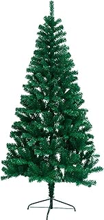 Artificial Christmas Tree, Dense 6 Foot Christmas Tree, Easy Assembly Xmas Pine Tree, Hinged Tree 800 Tips (6 FT, Green) SWONES (6) - coolthings.us