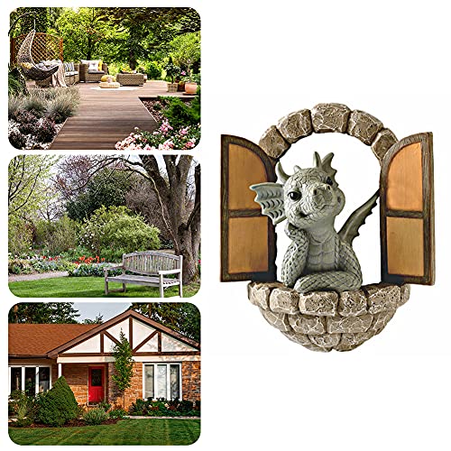 LYEAA Statua della porta di apertura del drago del...