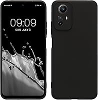 Vista 1 de kwmobile Funda compatible con Xiaomi Redmi Note 12S - Funda protectora delgada de TPU para teléfono - Acabado mate suave - Negro mate