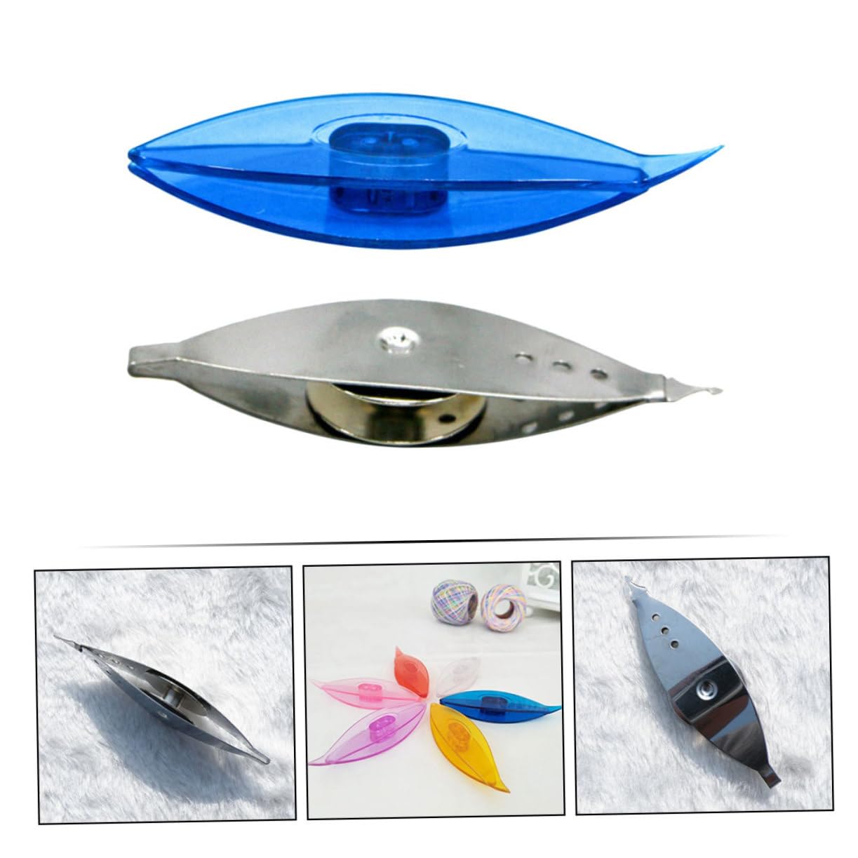 ULDIGI Quality Weaving Shuttles 2pcs Plastic Metal Knitting Crafting Accessories