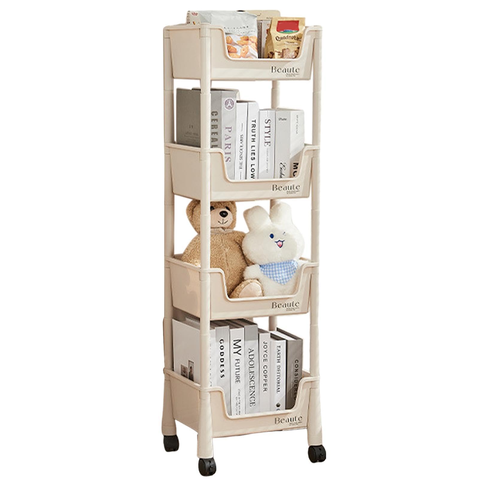 Carrello portaoggetti a 2/3/4 ripiani, organizer multifunzione