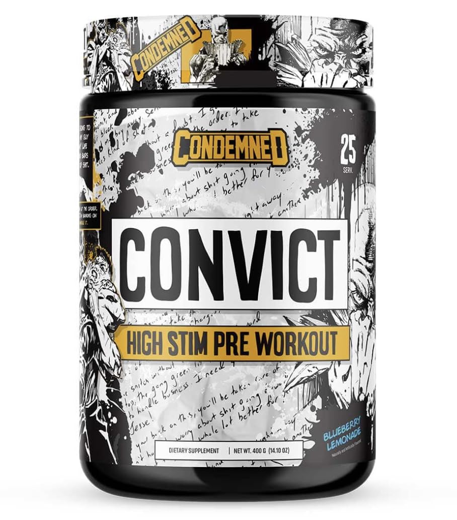 CONDEMNED CONVICT STIM PRE-WORKOUT BLUEBERRY LEMONADE
