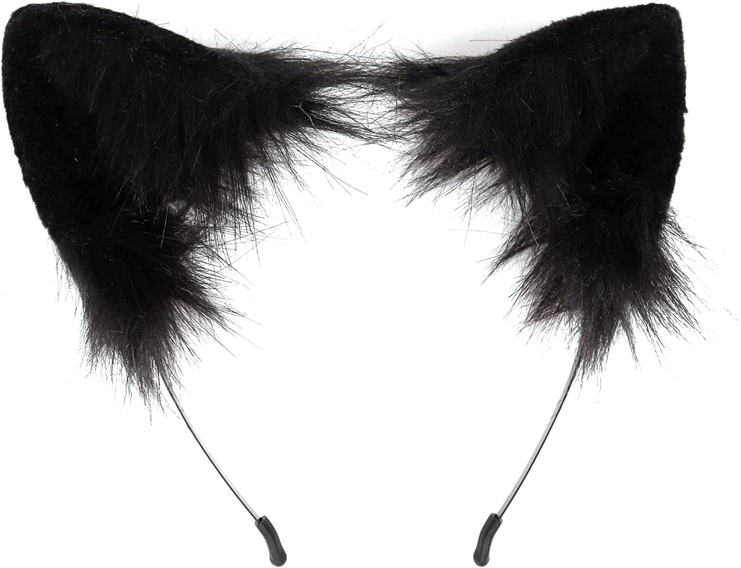 Cat Fox Wolf Ears Faux Fur Animal Anime Headband for Halloween Party Costume Accessory - Image 2