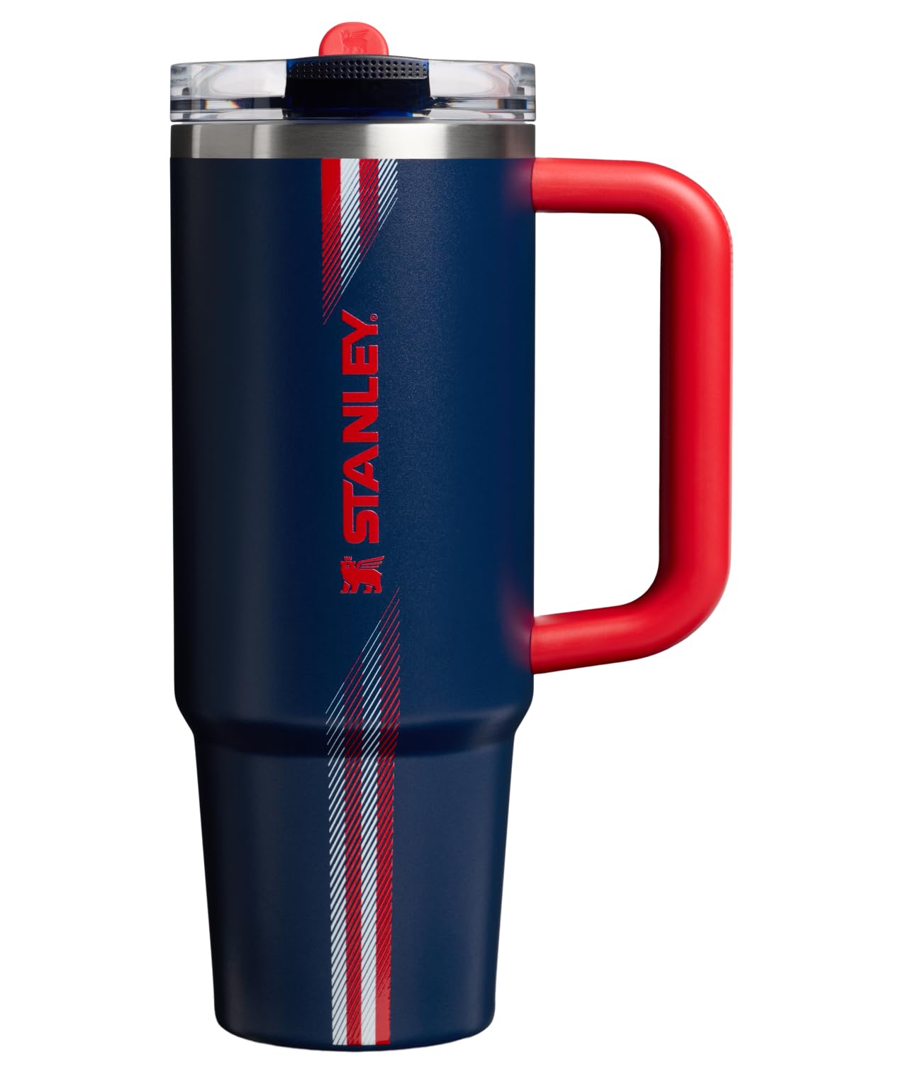 STANLEY Quencher ProTour Flipstraw Tumbler, 30 oz, Team Navy Red