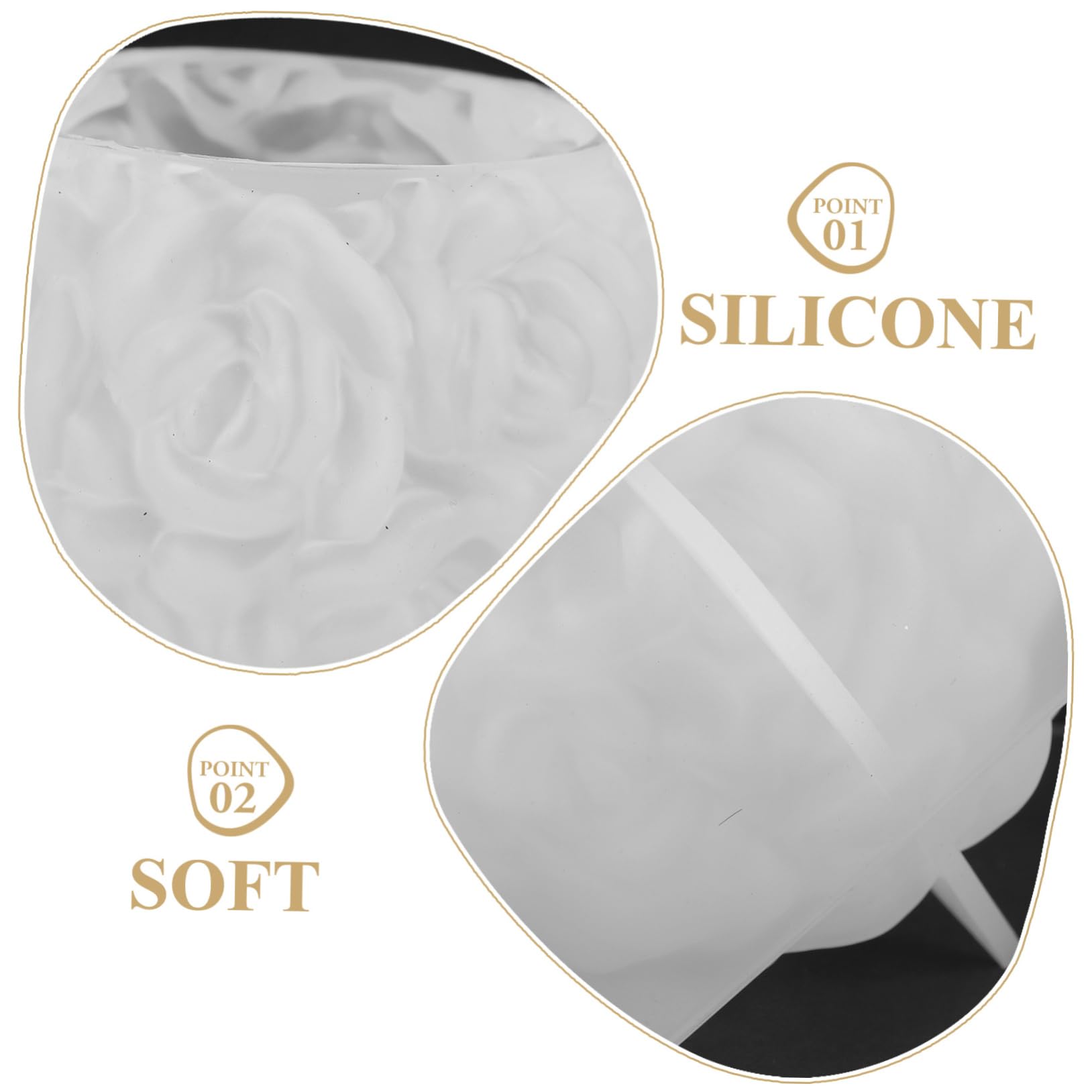 Tofficu 5 Piezas molde de silicona decoraciones molde de cera de flores cubo decoração casa decoración casa molde de fundición de jabón creativo moldes de silicona para jabon gel de sílice