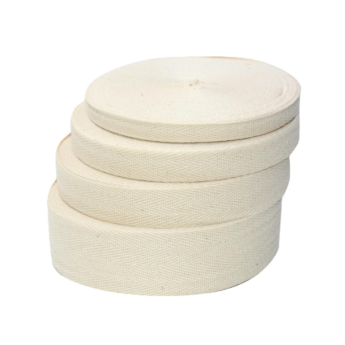 Cinta de algodón ecológica de 50 yardas, cinta para bolsa, cinta para coser, encuadernación al bies, accesorios para manualidades DIY-30mm