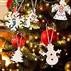 Max Fun 100PCS DIY Wooden Christmas Ornaments Unfinished Predrilled Wood Circles for Crafts Centerpieces Holiday Hanging Decorations in 10 Shapes #4