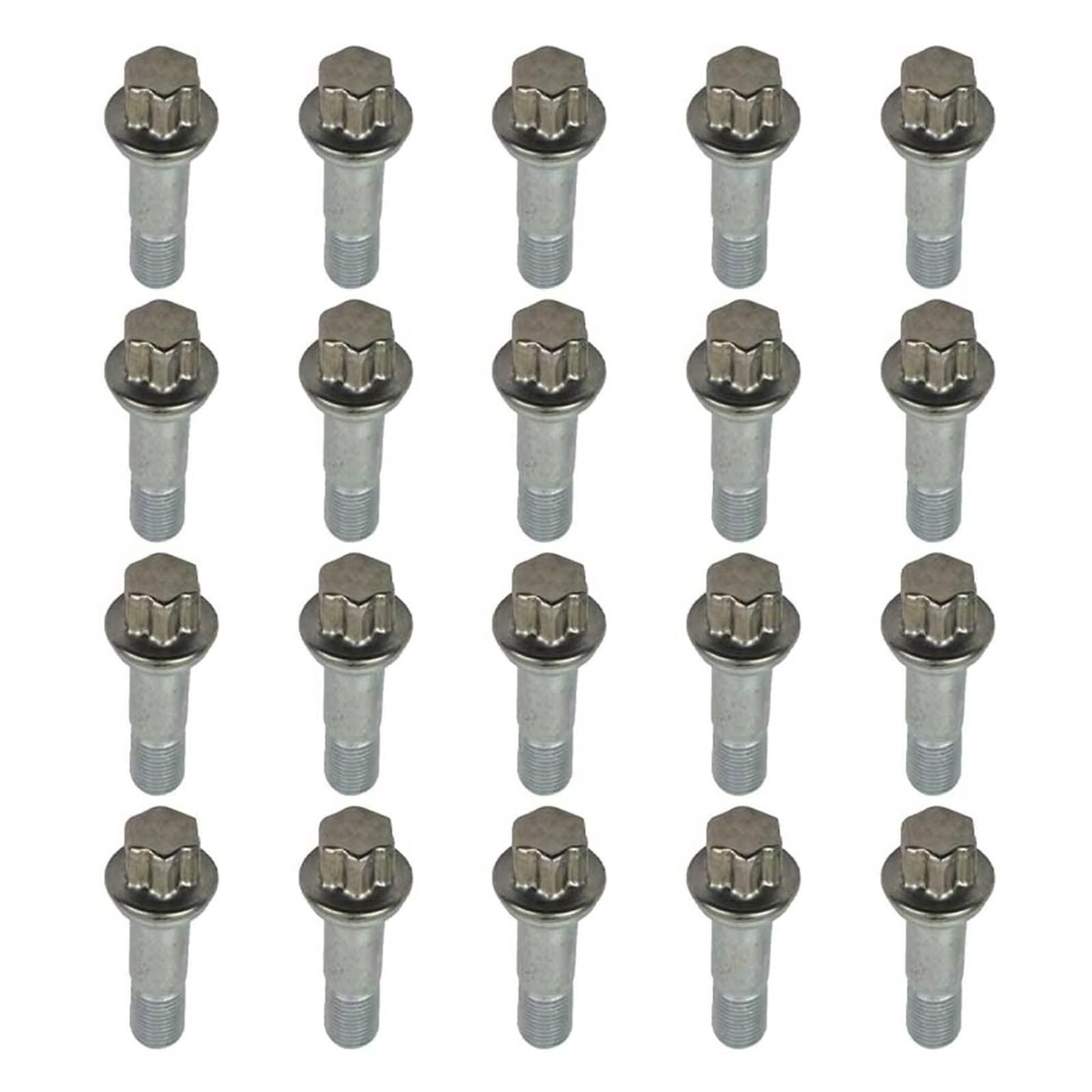 Tuerca Compatible Con Benz Para S Klasse W221 S 420 S 450 2006 2007 2008 2009 2010 2011 2012 2013 Juego De 20 Tuercas De Rueda OEM:0009902207