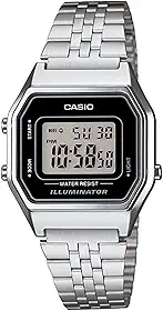 Relógio Feminino Digital Casio Vintage LA680WA-1DF - Prata