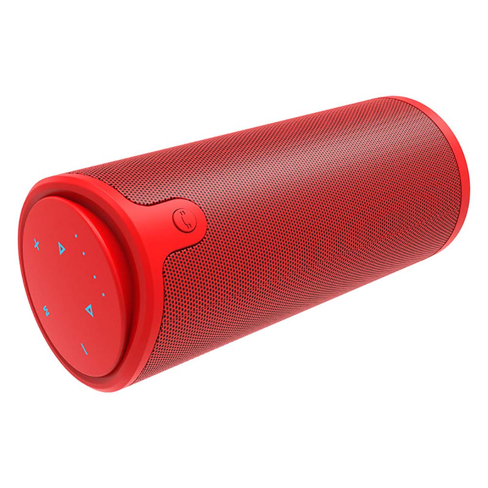 Altavoz Bluetooth Inalámbrico Portátil con Cubierta De Silicona, Admite Reproducción De Música con Tarjeta TF Y Salida De Alimentación USB De 5V,Rojo